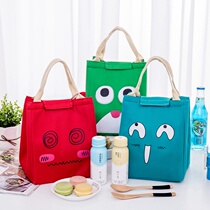 Q new cartoon portable convenient lunch insulation bag student insulation lunch bag outdoor picnic waterproof ice bag