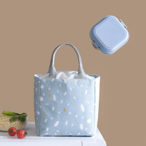 Korean lunch box bag warm sun falling snow cork mouth heat preservation bag hand men and women students with lunch bag lunch bag