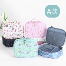 Korean travel travel portable storage large capacity Bath cosmetic bag ladies wash bag Square