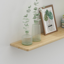 Solid Wood one-character partition wall Wall wooden rack decoration TV background wall log bookshelf hanging wall partition