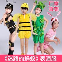 Kindergarten 61 Animals acting out the children lost little ants over the river Little Bee Honeybee Giant Rabbit Performance Wear