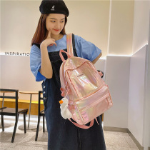 Mommy Bag Multifunction Double Shoulder Bag Woman Mother-infant Light Casual Bright Face Backpack Milk Powder Pure Color Large Capacity Bag
