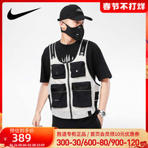 NIKE Nike vest men's jacket 2021 fall winter new tooling pocket sportswear coat tide DA0500-072