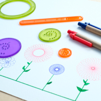 Magical multi-function variable DIY gear painting tools creative childrens painting learning early education teaching aids