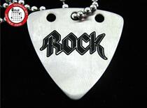 Watson instrument GsusMusic metal punk titanium steel pick necklace ROCK rock black silver