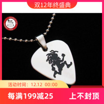 Watson GsusMusic Metal Punk Titanium Steel Puck Necklace Rastaman Reggae Reggae