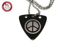 Watson Gsumusic metal punk titanium steel plecsheet necklace with Phac e peaceful anti-war 
