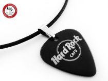 New GsusMusic titanium steel metal guitar pick necklace hard rock coffee black silver optional