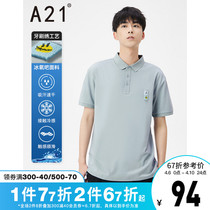 A21 mens clothing turnover t-shirt short sleeve Paul POLO shirt 2022 Summer new cool jacket for mens boomer clothes