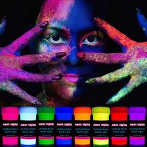 neon nights 8 x UV Body Paint Black Light Make-Up