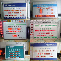 Safe operation production record display screen grid days reveal card college entrance examination countdown card LED electronic screen