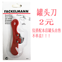 Canned can opener with single product for sale