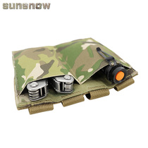 Sun snow double multi-function tool bag mobile phone bag 5 56 flashlight bag denier clip elastic quick pull molle 7 62