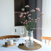 Natural dried flowers Nordic minimalist soft decoration table decoration Japanese flower arrangement small fresh pink flower material immortal flower rice flower