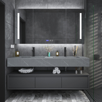 Rock board integrated basin Bathroom cabinet combination Modern simple washstand Sink washbasin cabinet Bathroom washstand