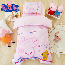 Piggy Page Kindergarten quilt three-piece cotton children baby bedding nap bedding six-piece set