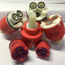 Jiumu hot and cold faucet kitchen basin basin shower valve core shower mixing valve ceramic high foot accessories