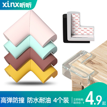 Home Children Bedside Table Corner Anticollister Corner Cushion Anti-Collision Silicone Protective Sleeve Baby Cushion Soft-wrapped edge