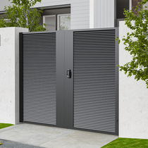 Wrought iron Villa courtyard door outdoor shutter door modern simple rural garden single and double opening door customization