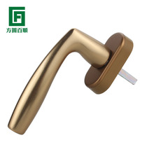 Broken Bridge aluminum swing door window handle thickened old aluminum alloy push window handle lock inside and outside swing door handle