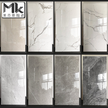 Whole body marble tiles 600x1200 Living room floor tiles Stair stepping tiles Large board background wall gray floor tiles