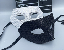 Masquerade mask white female half-face party Black childrens mask Adult party bar Zorro mask male
