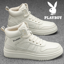  Playboy mens shoes 2021 new autumn high-top board shoes air Force one mens sports and leisure white tide shoes