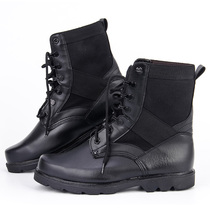 Tactical training boots Spring and Autumn full leather training boots summer half leather net boots security duty shoes rescue team leather shoes