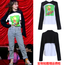 Gold Jing Tongan Mao clothes 2022 Spring and autumn loose white T-shirt Shoulder Women Outwear Knitted Hooded Cape Short Coats