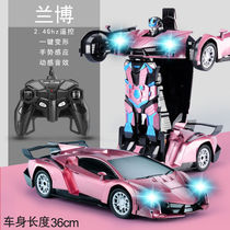 Childrens toy car charger electric remote control car gesture sensor Transformers King Kong robot four-wheel drive drift boy