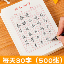 Liupitang hard pen calligraphy paper paper practice book Daily 30 words work paper ancient poetry copying paper children Primary School students rice word grid writing field character grid practice special paper daily calligraphy book