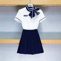 Hotel front desk Workwear female host beauty salon professional clothing shirt suit jewelry shop work clothes