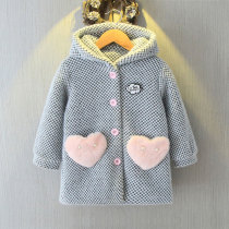 Girls Mao jacket autumn winter 2021 new Korean version of the Korean version of the Great Childrens Princess thickened in the sub-big coat