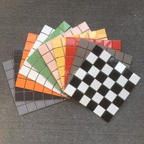 European Net red engineering ceramic tile mosaic non-slip black and white Pink green color kitchen bathroom wall tile