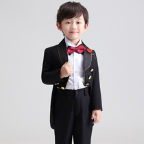 Childrens suit suit suit boy tuxedo suit small host dress boy piano performance English wind spring and autumn