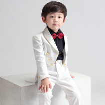 Childrens tuxedo Boy suit suit Boy suit Childrens dress Male catwalk performance suit host spring