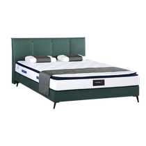 Non-same Judy soft bed light backrest dark green technology fabric erasable without box high foot bed 1801 mattress