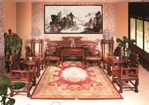 Good Axe Craftsman Ganoderma Lucidum Zhongtang Throne 12-piece set Cochin Yellow sandalwood