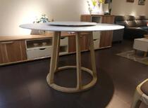 The Eye-impress White Wax-style Restaurant Furniture Round Dining Table (1 6)