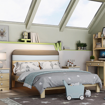 ABC solid wood bed Classic line youth solid wood bed classic log 1 2m single bed