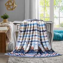 Mousse Thanksgiving Flannel Blanket (nautical trip) 150 * 200 (online set for the details of the store)