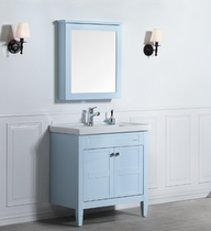 Jiumu solid wood bathroom cabinet combination A1210-027P-1