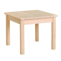 Pinbao Kingdom Log Classic Childrens Small Square Table Handmade Table