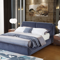 Ailis fabric soft bed modern simple new listing full disassembly and washing plus Thea