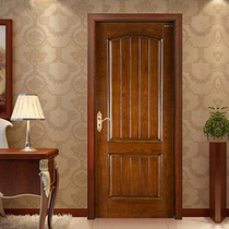 Beauty Heart Baking Varnish Silent Custom Solid Wood Composite Bedroom Door 3728 Chinese Classical