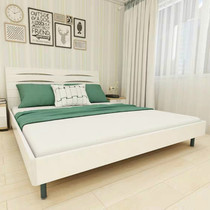 Italian style furniture modern simple bedroom bed 18 meters economical plate bed master bedroom double bed environmental protection northern Europe