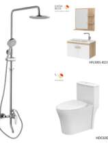 Huida bathroom bathroom package combination Shower Bathroom cabinet Toilet toilet Modern and simple