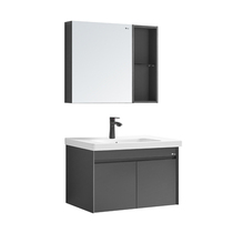 Dongpeng sanitary ware bathroom cabinet 4 series 53022 bathroom cabinet ceramic one-body basin silky wash multi-layer solid wood paint