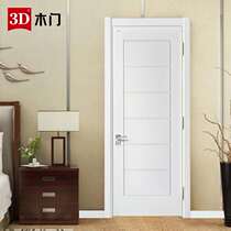 3D solid wood composite door D-851