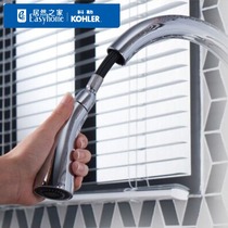 Kohler pull-out kitchen dishwashing pool hot and cold tap K-562T-B4-CP unpack installation